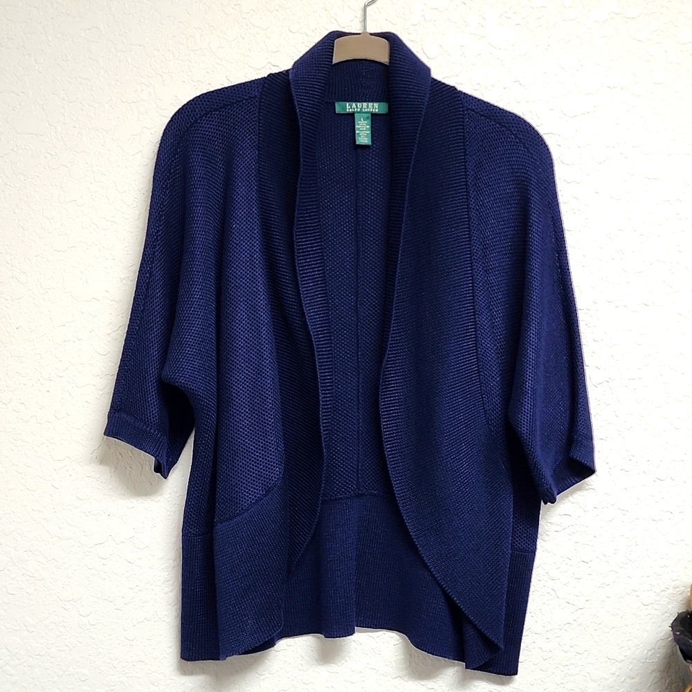 LAUREN Ralph Lauren Open Front Cardigan